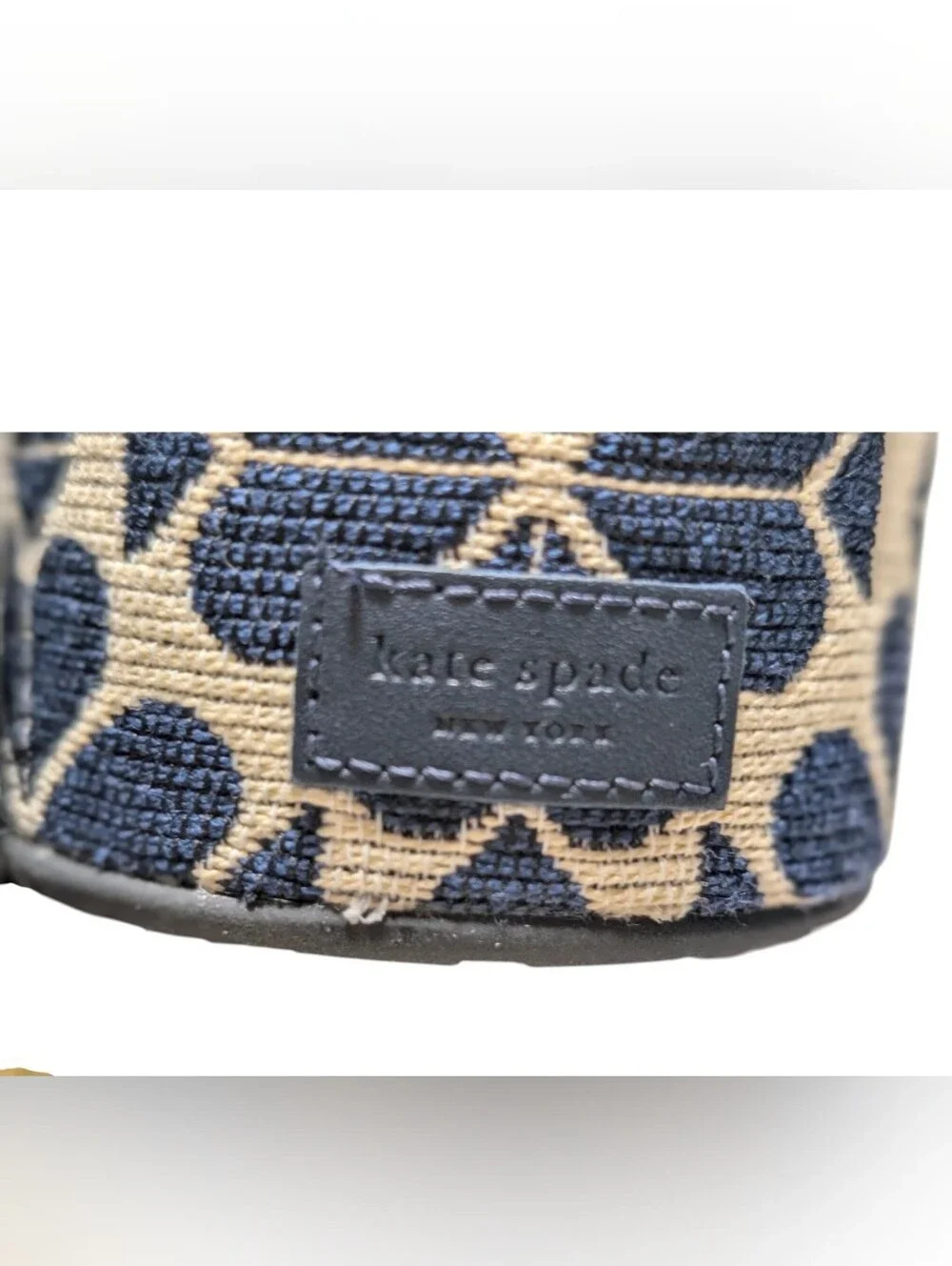 Kate Spade ♠️ Breeze Spade Flower Jacquard Platform Slide Sandals Women's sz 7.5